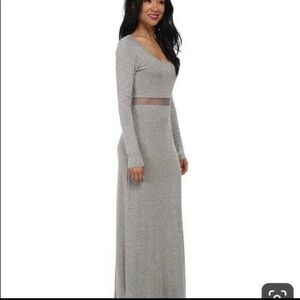 BCBGENERATION Grey Mesh Insert Dress Size XXS​​